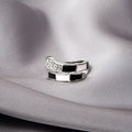 Direct Black White Checkerboard Ring Set With Rhinestone Pearl Square Wide Flower Rings view 4