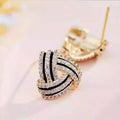 Light Luxury Triangle Stud Earrings For Women, Korean Trendy Commuter Fashion Ear Jewelry view 3