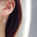 European Fashion Rhombus Zircon Earrings For Women, Elegant Versatile Jewelry view 3