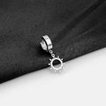Stainless Steel Hoop Huggie Ear Cuffs With Heart Moon Star Cross Charms Elegant Women's Earrings view 4