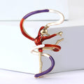 Alloy Enamel Gymnast Girl Brooch For Women's Clothing Accessories view 2