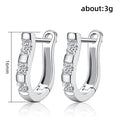 Fashion OL Geometric U Shape Zircon Ear Cuffs For Women, Harp Style Sparkling Hoop Earrings view 5