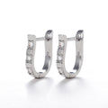 Fashion OL Geometric U Shape Zircon Ear Cuffs For Women, Harp Style Sparkling Hoop Earrings view 6