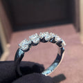 Minimalist Full Zircon Stackable Band Ring, Light Luxury Trendy Index Finger Ring For Women view 3