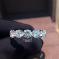 Minimalist Full Zircon Stackable Band Ring, Light Luxury Trendy Index Finger Ring For Women view 5