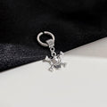 European American No Piercing Stainless Steel Retro Ear Cuff Waterdrop Cross Key Star Face Earrings view 4