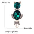 Alloy Rhinestone Cat Brooch Pin For Women's Suits And Cardigans view 4