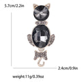 Alloy Rhinestone Cat Brooch Pin For Women's Suits And Cardigans view 6