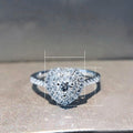 Fashion Heart Shape Zircon Micro Pave Ring For Women, Korean Style Jewelry view 5