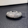 Light Luxury Full Zircon Paved Ring For Women, European American Banquet Hand Jewelry view 5
