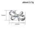 Niche Design Bowknot Zircon Ring For Women, Romantic Butterfly Bow Index Finger Jewelry view 5