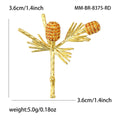 Vintage Alloy Pine Tree Brooch For Cardigans And Clothing Fastening view 5