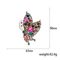 Rhinestone Butterfly Brooch For Cute Fashion Clothing Decoration view 5