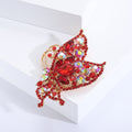 Rhinestone Butterfly Brooch For Cute Fashion Clothing Decoration view 4