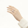 Hip Hop Full Zircon Couple Ring, Vintage Geometric Irregular Multi Layer Wrap Finger Jewelry view 4