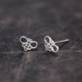 Mini Hollow Bee Copper Stud Earrings, Fun Insect Cartilage Ear Studs Jewelry view 1
