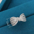 Minimalist Light Luxury Bowknot Ring With Micro Pave Zircon Fashion Jewelry view 5