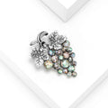 Alloy Abalone Shell Grape Brooch For Creative Fashion Accessories view 2