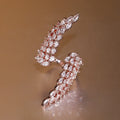 Angel Wing Open Ring With Marquise Zircon Stones, Light Luxury European Fashion Jewelry view 8