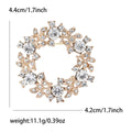 Alloy Rhinestone Wreath Brooch For Office Suits And Sweaters view 6