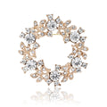 Alloy Rhinestone Wreath Brooch For Office Suits And Sweaters view 5