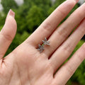 Minimalist Smooth Origami Crane Stud Earrings For Women, Elegant Fashion Ear Jewelry view 3