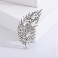 Alloy Rhinestone Leaf Brooch Pin For Scarves And Apparel view 4