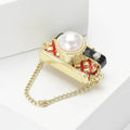 Alloy Enamel Chain Camera Brooch Pin For Creative Outfit Decoration view 2