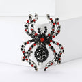 Alloy Rhinestone Spider Brooch Pin For Halloween Suit Decoration view 2