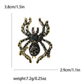 Alloy Rhinestone Spider Brooch Pin For Halloween Suit Decoration view 6