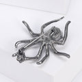 Alloy Rhinestone Spider Lapel Pin For Halloween Suit Decoration Brooch view 3