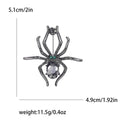 Alloy Rhinestone Spider Lapel Pin For Halloween Suit Decoration Brooch view 5