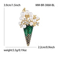 Alloy Enamel Ice Cream Brooch Pin For Cute Lapel Decoration view 4