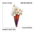 Alloy Enamel Ice Cream Brooch Pin For Cute Lapel Decoration view 6