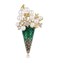 Alloy Enamel Ice Cream Brooch Pin For Cute Lapel Decoration view 5