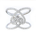 Trendy Exaggerated 3D Geometric Heart Shape Index Finger Ring For Women Fashion Jewelry view 1