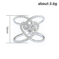 Trendy Exaggerated 3D Geometric Heart Shape Index Finger Ring For Women Fashion Jewelry view 5