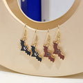 Korean Cute Cartoon Enamel Bat Holiday Character Fish Hook Earrings For Women Fashion Jewelry view 3
