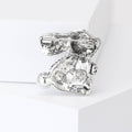 Alloy Rhinestone Rabbit Brooch For Zodiac Clothing Accessories view 3
