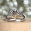 Classic Round Micro Pave Zircon Ring, Hollow Minimalist European American Fashion Hand Jewelry view 4