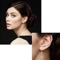 Simple Smooth Hollow Figure Eight Dangle Earrings For Women, Unique Shape Ear Jewelry view 4