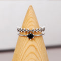 Vintage Floral Branch Knuckle Ring Creative Double Layer Open Finger Ring For Women view 3