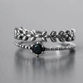 Vintage Floral Branch Knuckle Ring Creative Double Layer Open Finger Ring For Women view 1
