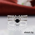 Vintage Floral Branch Knuckle Ring Creative Double Layer Open Finger Ring For Women view 5