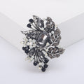 Alloy Crystal Glass Brooch Pin For Vintage Women's Clothing Accessories view 2