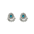 Vintage Bohemian Tassel Spliced Round Stud Earrings, Exotic Style Women's Fashion Earrings view 5