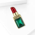 Alloy Lipstick Brooch Pin For Shirt Collar Decoration view 3
