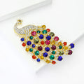 Alloy Rhinestone Peacock Brooch For Women's Suits And Shirts view 4