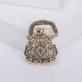 Alloy Rhinestone Handbag Brooch Pin For Coats And Sweaters view 2