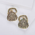 Alloy Rhinestone Handbag Brooch Pin For Coats And Sweaters view 1